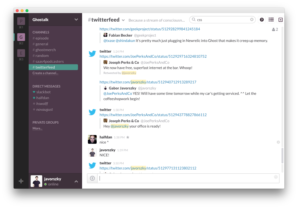 slack example